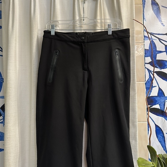 AFRC Boulder Gear Black Ski Pants Fleece Lined Women's Size 10 Regular Ankle Zip - Picture 2 of 9